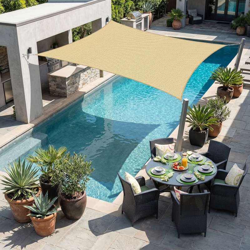 Sản phẩm rèm che nắng HDPE Shade Sail Home Sản phẩm rèm che nắng HDPE Shade Sail Home